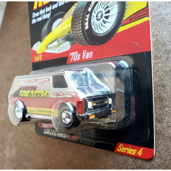2005 Hot Wheels '70S VAN Chrome HWC.COM SERIES 4 REAL RIDERS Limited Edt  /11000 - Picture 10 of 16